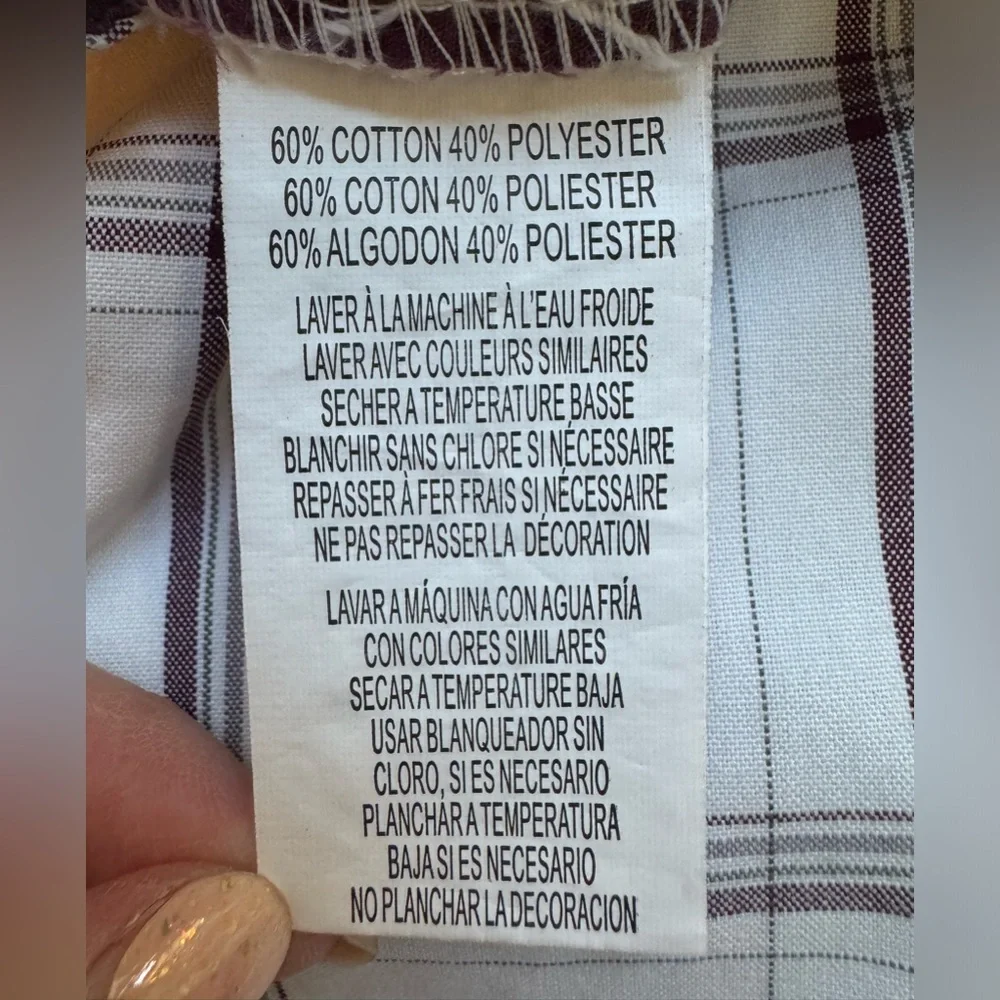 Vans Cream and Brown Plaid‎ Men Shorts